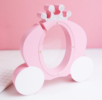 Unique princess carriage wooden money box keepsake gift